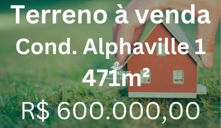 Terreno à venda no Condomínio Alphaville 1 - Uberlândia/MG