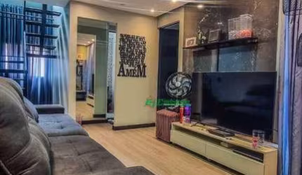 Apartamento Duplex com 2 dormitórios à venda, 84 m² por R$ 361.000,00 - Jardim São Domingos - Guarulhos/SP