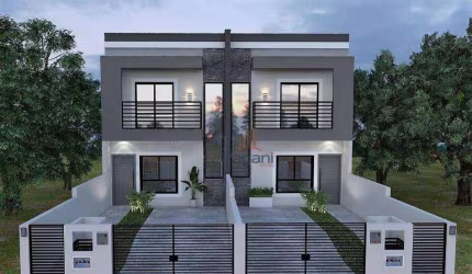 Sobrado com 2 dormitórios à venda, 75 m² por R$ 410.000,00 - Forquilhas - São José/SC