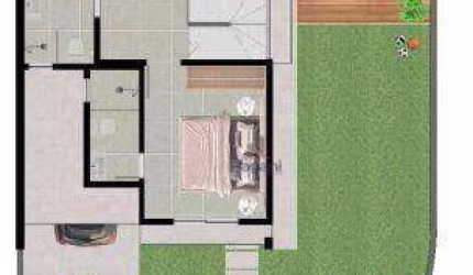 Sobrado com 3 dormitórios à venda, 99 m² por R$ 726.200,63 - Praia de Fora - Palhoça/SC