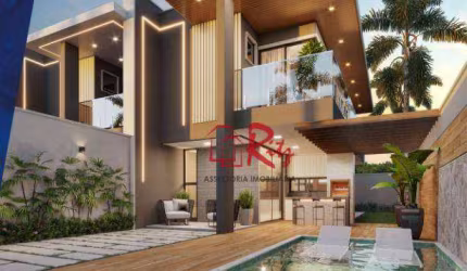 Casa com 4 dormitórios à venda, 154 m² por R$ 765.000,00 - Coité - Eusébio/CE