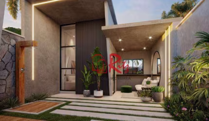 Casa com 3 dormitórios à venda, 90 m² por R$ 399.000,00 - Encantada - Eusébio/CE