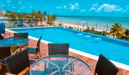 Beira mar, mobiliado