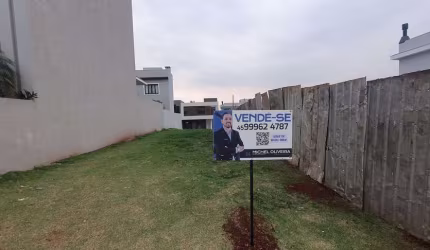 Terreno à Venda no Condomínio Fechado - Região Oeste Cascavel PR.