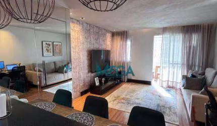 Porteira fechada, Lindo apartamento com 1 dormitório, living para 2 ambientes, varanda fechada, Closet.