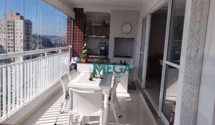 Maravilhoso apartamento com 3 suítes, 5 banheiros,lavabo. Varanda gourmet envidraçada!