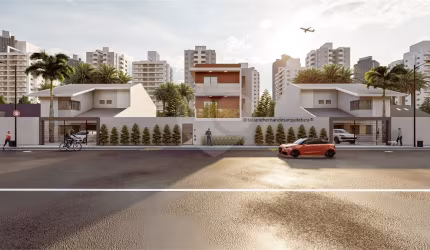 Terreno com 304 m2 sendo 8 x 38,30 m em pequeno declive