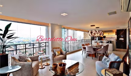 Apartamento Alto Padrão mobiliado e decorado à venda em Santana com 213 m² privativos: 3 suítes com closet (suíte master com closet, hidro, pia com duas cubas e varanda), living para 2 ambientes, ampl