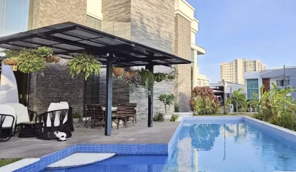 MANSÃO COM AUTOMATIZAÇÃO,MOBILADA COM ENERGIA SOLAR EM CONDOMINIO FECHADO NO ALTIPLANO CABO BRANCO.