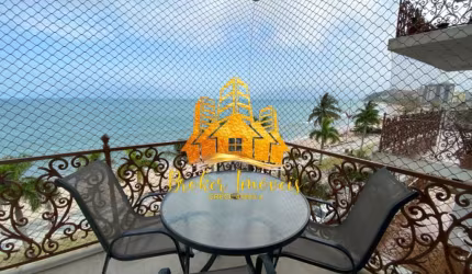 Apartamento Frente ao Mar na Martim de Sá, vista de Tirar o fôlego, sol da manhã