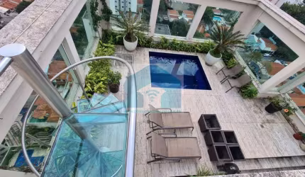 Cobertura Exclusiva no Campo Belo ,520 m², de Elegância e Conforto(Aluga sem mobília)