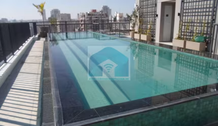 Apartamento no Brooklin Com 2 Dormitórios e 2 Banheiros Para Alugar, 66 m² Por R$ 5.800/Mês