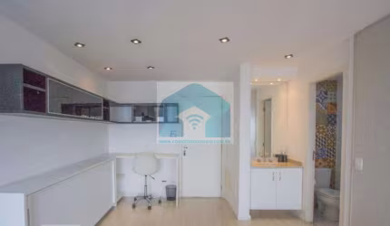 Apartamento Brooklin mobiliado ,1 dormitório,1 suíte, 1 vaga com lazer