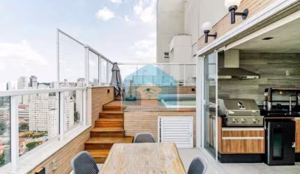 Cobertura Duplex Brooklin, 181m²,4 dormitórios, 2 suítes e 3 vaga!s .