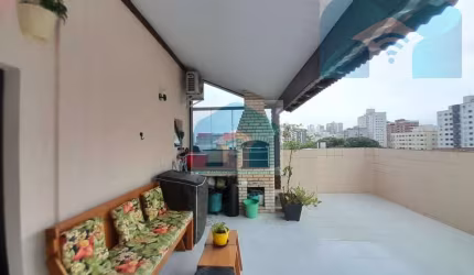 Cobertura - Edifício: Germano Bastos II-Vila Tupi Praia Grande SP, com 02 quartos com sacada