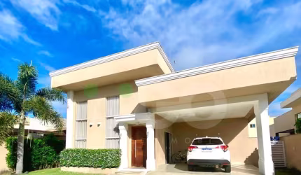 Casa Térrea com ótimo espaço interno e super moderna no Green Club 3