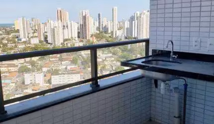 Apartamento de 107,23N² com 4 quartos, 2 suítes, 03 vagas de garagem na Tamarineira