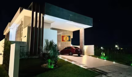 Casa em Condomínio Para Vender com 03 quartos  3 suítes, escritório e 4 vagas em Bayeux