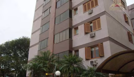 Apartamento de dois dormitórios com sacada e churrasqueira, próximo da Avenida Protásio Alves