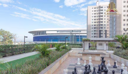 Ao lado da Arena do Grêmio, vendo apartamento decorado e todo mobiliado,de dois dormitórios com elevador e garagem