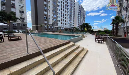 No ICON, Assis Brasil, apartamento de dois dormitórios com duas vagas, semi mobiliado
