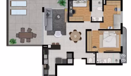 Apartamento com 3 quartos à venda na Rua Artur Fabião Carneiro, 145, Passo da Areia, Porto Alegre, 126 m2 por R$ 1.279.900
