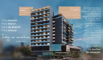 Apt 2 suítes São Mateus Lançamento!