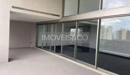 Apartamento semi-mobiliado NOVO à venda na Vila Olímpia, São Paulo-SP, com 4 suítes, 4 vagas de garagem, 275m².
