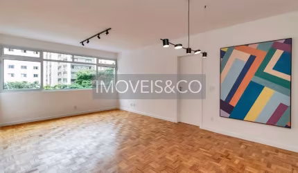 Apartamento reformado de 3 quartos com suíte no Jardim Paulista, São Paulo-SP: 98,63m², 2 salas e vaga de garagem!