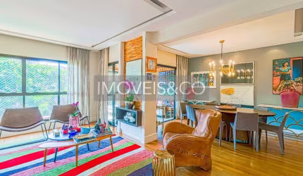 Apartamento de Luxo mobiliado para Locação no Jd Guedala: 2 Quartos, 2 Suítes, 3 Vagas, 170m². Venha Conferir!