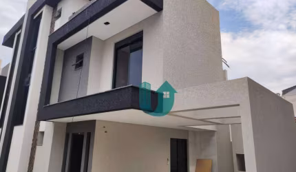 Sobrados Triplex novos, não geminados  - 3 quartos c/ suite, 2 vagas no Xaxim