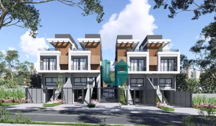 Casas novas em condomínio - 3 suites, terraço com  spa e churrasqueira, 2 vagas no Água Verde
