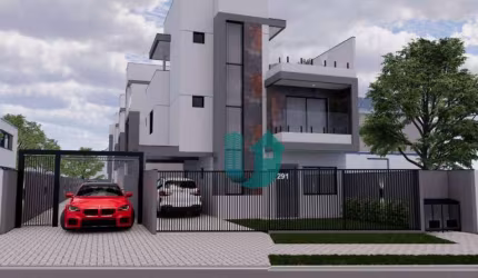 Sobrado triplex novo com 3 suites e 2 vagas no Capão Raso - Última unidade