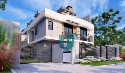Sobrados triplex com 3 quartos com suite e 2 vagas - Hauer