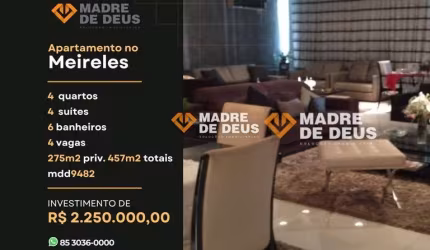 Apartamento com 4 quartos à venda na Rua Silva Jatahy, 355, Meireles, Fortaleza por R$ 2.250.000