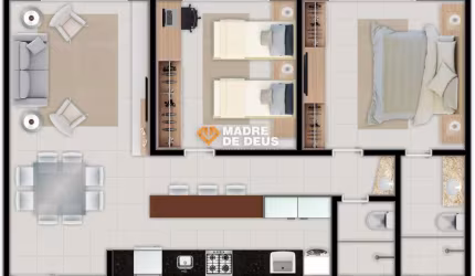 Apartamento com 2 quartos à venda na Avenida Dos Oceanos, 1, Porto das Dunas, Aquiraz por R$ 511.500
