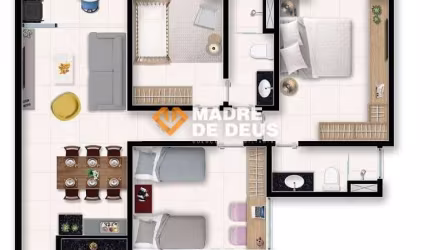 Apartamento com 3 quartos à venda na Ezequiel Campina, 737, Pedras, Eusébio por R$ 820.000