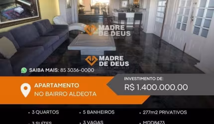 Apartamento com 3 quartos à venda na Rua Vicente Leite, 2439, Aldeota, Fortaleza por R$ 1.400.000