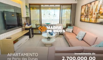 Apartamento com 4 quartos à venda na CE 025, 1, Porto das Dunas, Aquiraz por R$ 2.700.000
