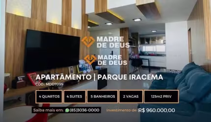 Apartamento com 4 quartos à venda na Rua Consuelo Freire, 493, Parque Iracema, Fortaleza por R$ 960.000