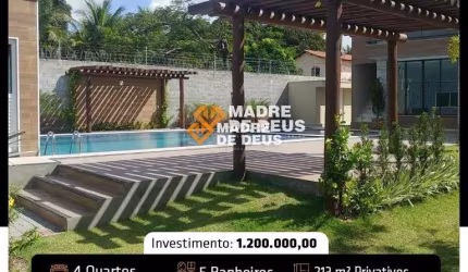 Casa em condomínio fechado com 4 quartos à venda na Guraramirim, 399, Eusebio, Eusébio por R$ 1.200.000