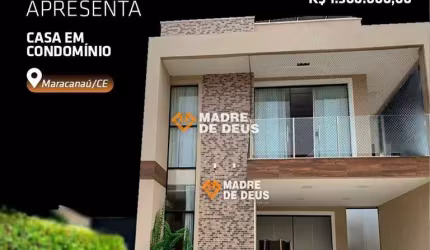Casa em condomínio fechado com 5 quartos à venda na Pe. José Holanda do Vale, 100, Luzardo Viana, Maracanaú por R$ 1.300.000