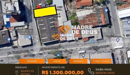 Terreno à venda na Lauro Maia., 1405, Fátima, Fortaleza por R$ 1.300.000