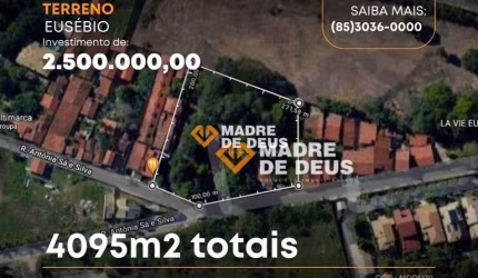 Terreno à venda na Antonio Sá e Silva, 684, Eusebio, Eusébio por R$ 2.500.000