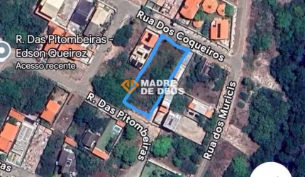 Terreno em condomínio fechado à venda na Das Pitombeiras, Edson Queiroz, Fortaleza por R$ 440.000
