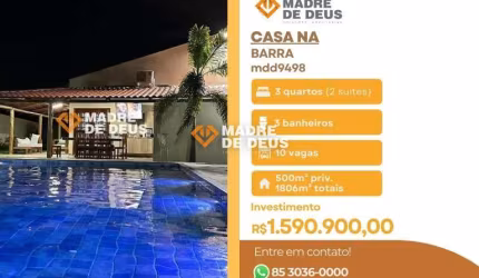 Casa em condomínio fechado com 3 quartos à venda na Brisa Das Vitórias, 38, Canto da Barra, Fortim por R$ 1.590.900