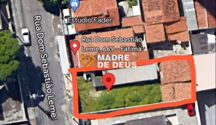 Terreno comercial à venda na Rua Dom Sebastião Leme, 689, Fátima, Fortaleza por R$ 650.000