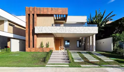 Linda Casa Duplex com 345m² - Alphaville Ceará 1 - Cidade Alpha