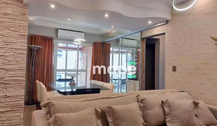 Apartamento com 3 dormitórios à venda, 118 m² por R$ 1.480.000,00 - Boqueirão - Santos/SP