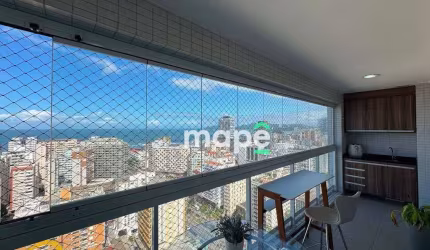 Apartamento com 2 dormitórios para alugar, 80 m² por R$ 7.600,00/mês - Gonzaga - Santos/SP